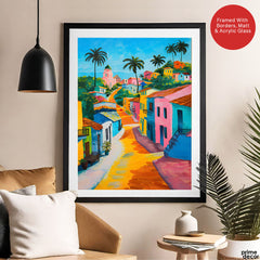 Beautiful Artwork Of A Colorful City | Abstract Fashion Artwork #00558