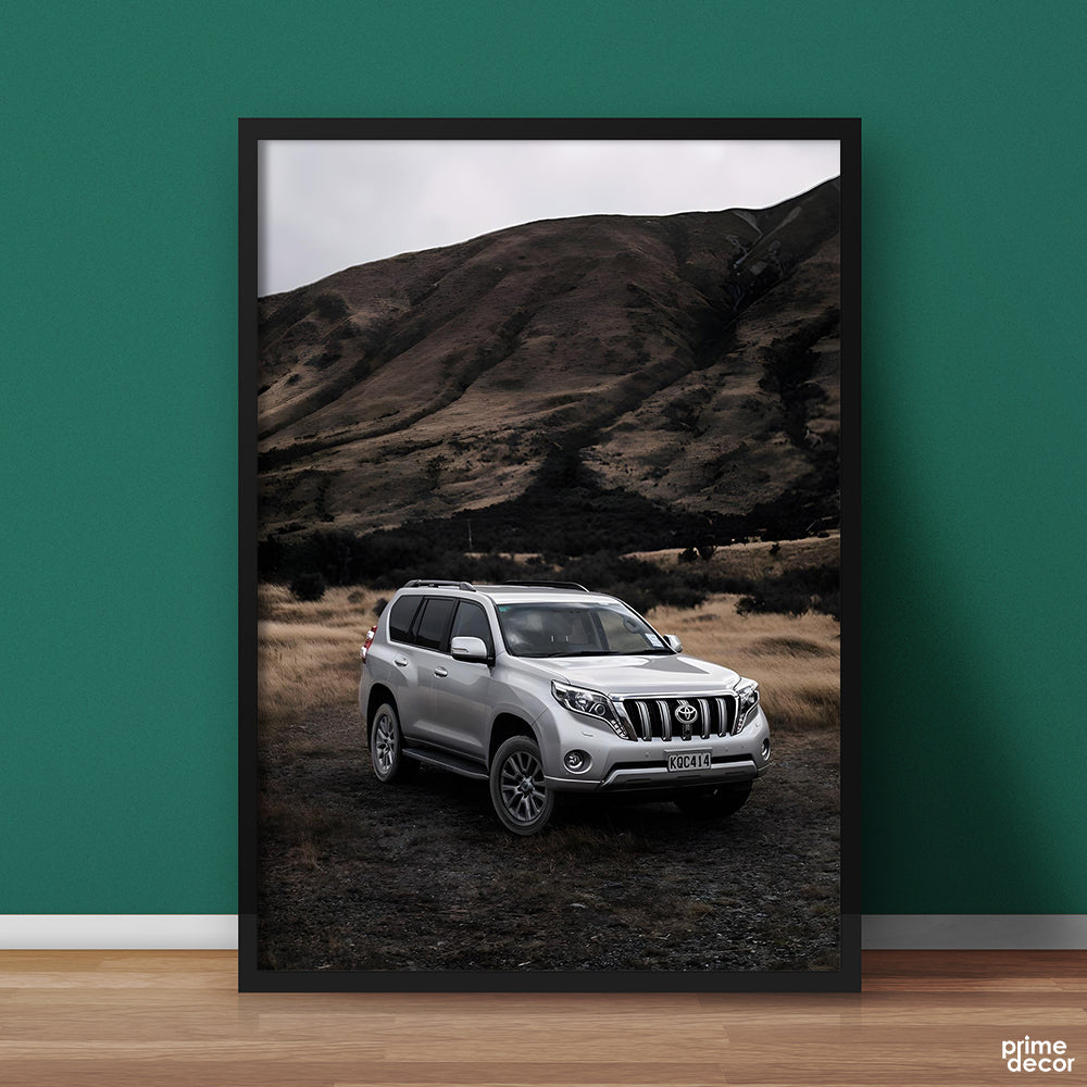 Toyota Landcruiser In Moody Weather With Mountains | Cars Wall Art - Prime Décor
