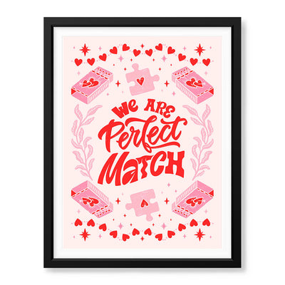 We Are Perfect Match | Abstract Couple Artwork #00565