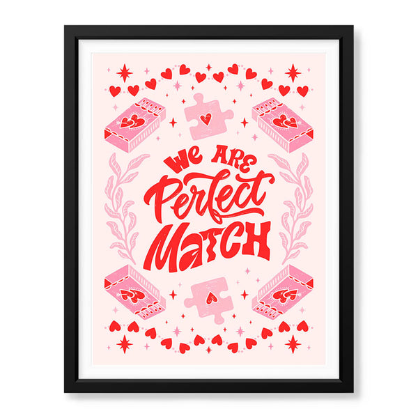 We Are Perfect Match | Abstract Couple Artwork #00565