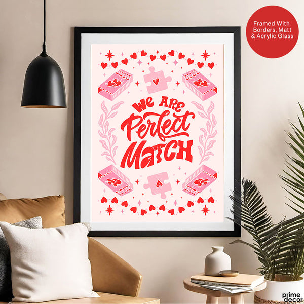 We Are Perfect Match | Abstract Couple Artwork #00565