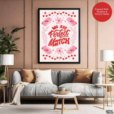 We Are Perfect Match | Abstract Couple Artwork #00565