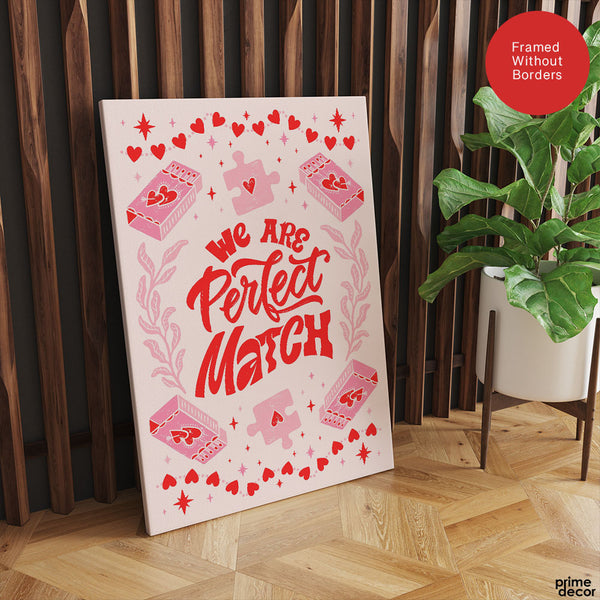 We Are Perfect Match | Abstract Couple Artwork #00565