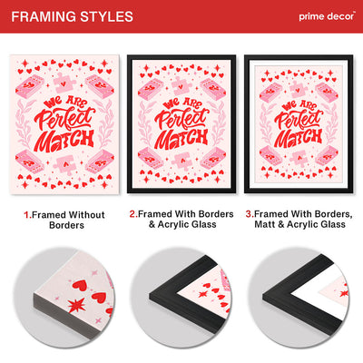 We Are Perfect Match | Abstract Couple Artwork #00565