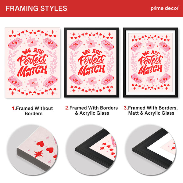 We Are Perfect Match | Abstract Couple Artwork #00565