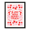 Love You Berry Much | Abstract Couple Artwork #00566