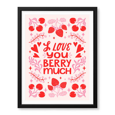 Love You Berry Much | Abstract Couple Artwork #00566