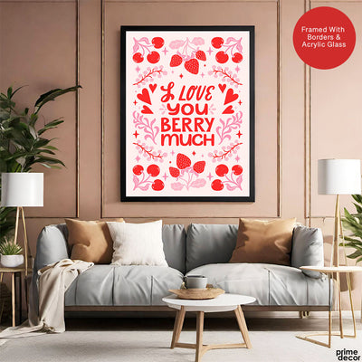 Love You Berry Much | Abstract Couple Artwork #00566