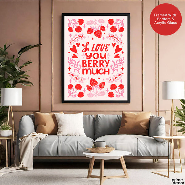 Love You Berry Much | Abstract Couple Artwork #00566