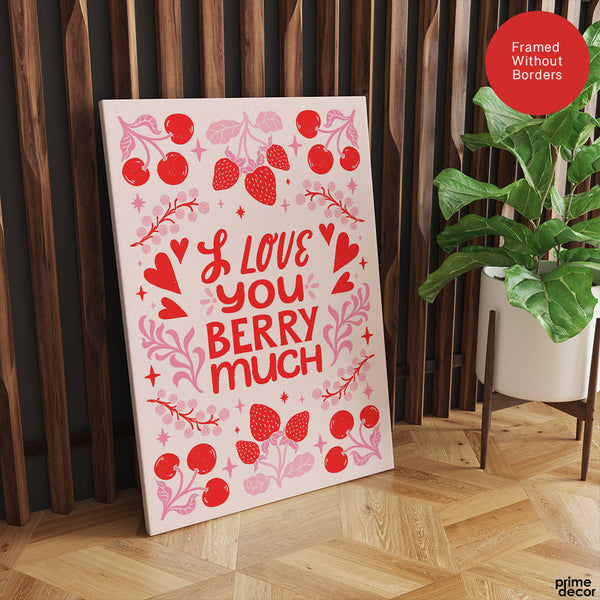 Love You Berry Much | Abstract Couple Artwork #00566