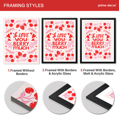 Love You Berry Much | Abstract Couple Artwork #00566