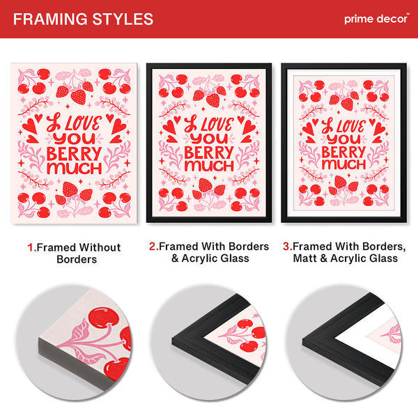 Love You Berry Much | Abstract Couple Artwork #00566