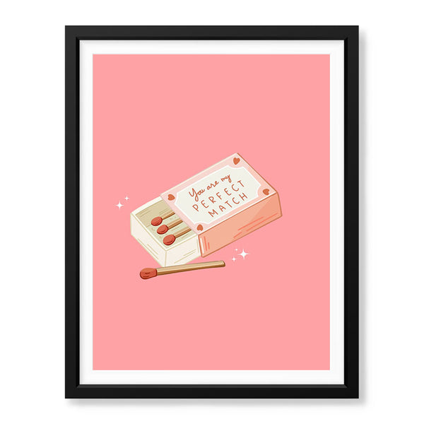 You Are My Perfect Match  | Abstract Couple Artwork #00568