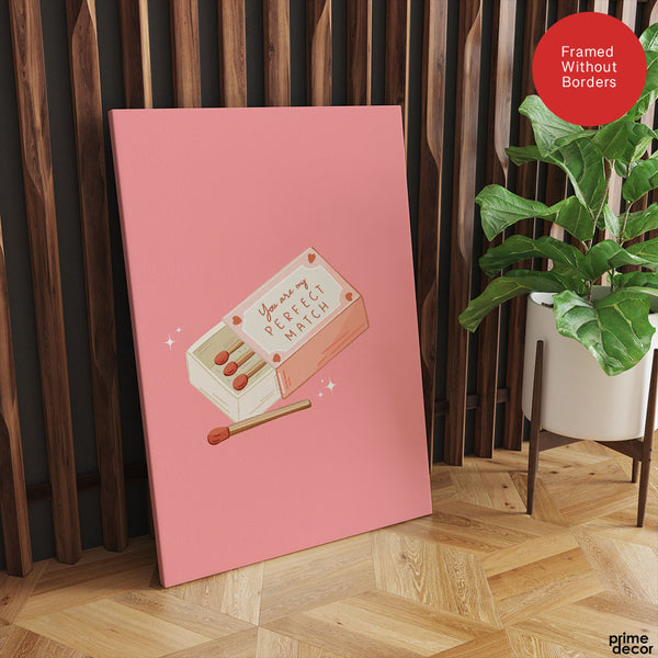 You Are My Perfect Match  | Abstract Couple Artwork #00568