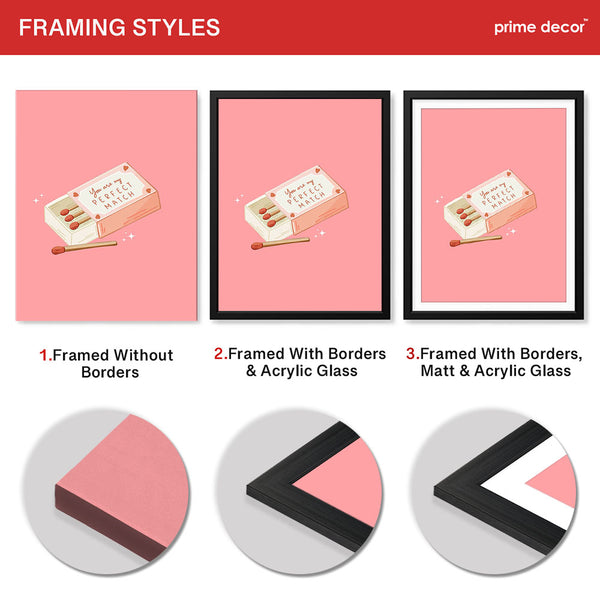 You Are My Perfect Match  | Abstract Couple Artwork #00568