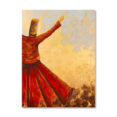 Whirling Dervish Original Painting Acrylic Wall Art | Handmade Painting