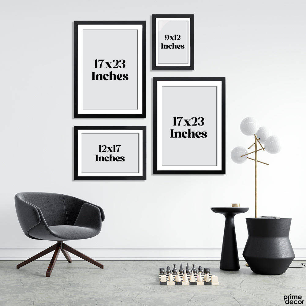 Daylilies & Rose Grayscale B&W Luxury (4 Panel) Floral Wall Art - Prime Décor