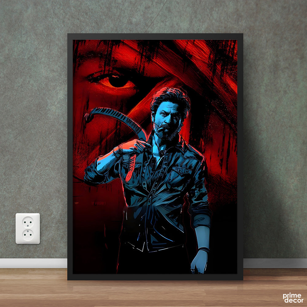 SRK Vikram Rathore From Jawan Digital Art | Movies Wall Art - Prime Décor