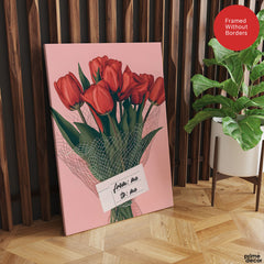 From Me To Me Self Love Floral Design  | Abstract Floral Artwork #00572