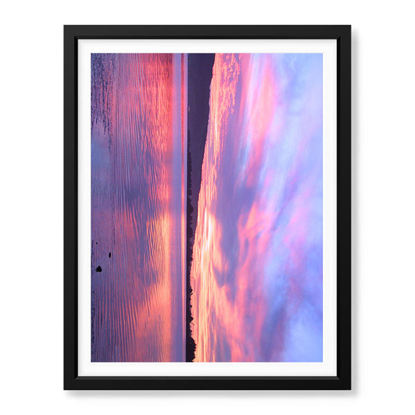Colorful Sunset View From Clouds In Sea | Abstract Nature Artwork #00584