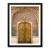 Aesthetic Historical Artwork Of A Door With Floral Wall | Abstract Historical Artwork #00585