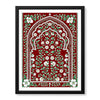 Aesthetic Mughal Era White & Green Floral Artwork | Abstract Historical Artwork #00589