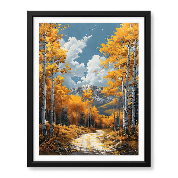 Beautiful Autumn Season Floral Artwork | Abstract Nature Artwork #00591