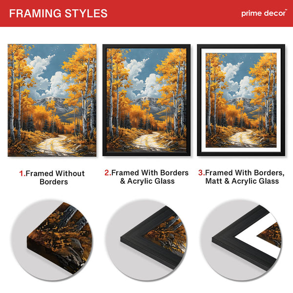 Beautiful Autumn Season Floral Artwork | Abstract Nature Artwork #00591