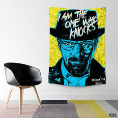 The One Who Knocks Walter White Duotone Illustration | Movie Tapestry - Prime Décor