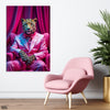 Aesthetic Picture Of A Leopard In Pink Suit (Single Panel) Animal Wall Art