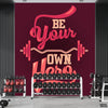 Be Your Own Hero Typography | Gym Wallpaper Mural