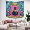 Beautiful Cultural Artwork Of A Cat With Necklace | Cultural Fashion Tapestry