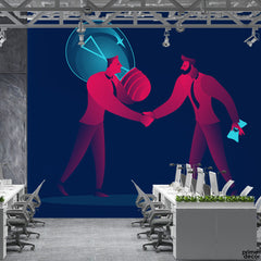 Sharing Your New Ideas | Office Wallpaper Mural