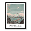 San Francisco City USA | Abstract Travel Artwork #00600