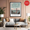 San Francisco City USA | Abstract Travel Artwork #00600