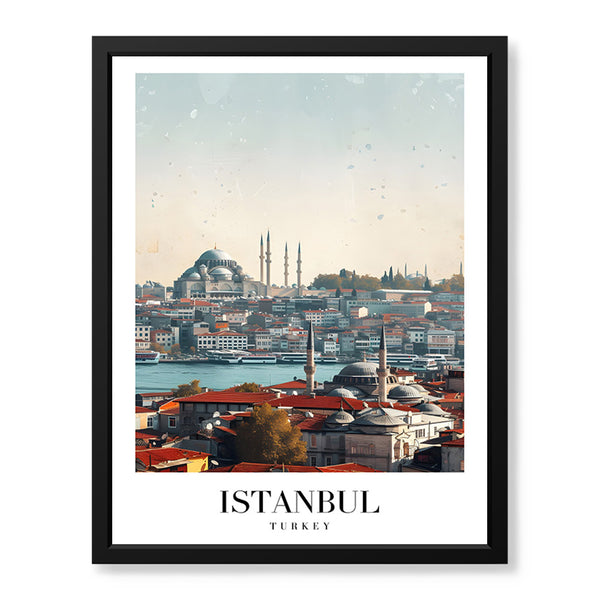 Istanbul City Turkey | Abstract Travel Artwork #00601