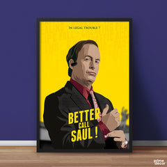 In Legal Trouble? Better Call Saul | Movies Wall Art - Prime Décor