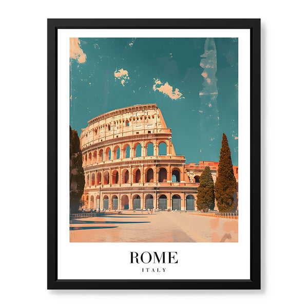 Rome City Italy | Abstract Travel Artwork #00603