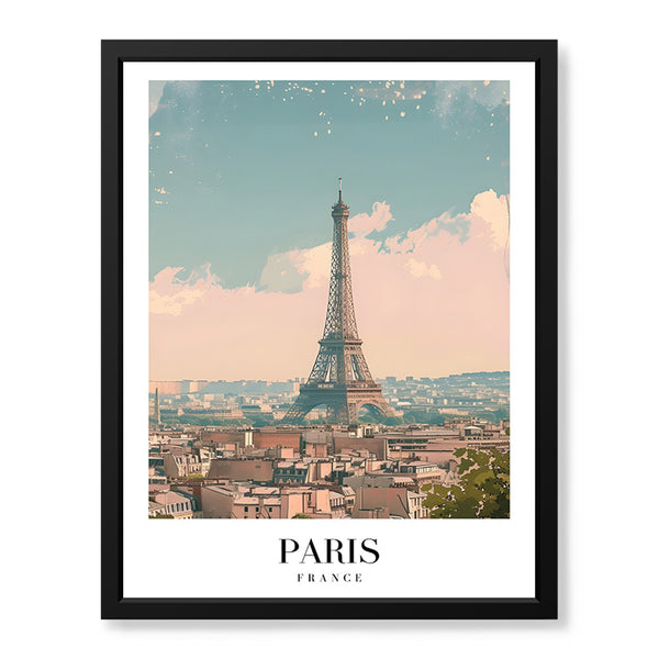 Paris City France | Abstract Travel Artwork #00607