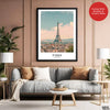 Paris City France | Abstract Travel Artwork #00607