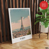 Paris City France | Abstract Travel Artwork #00607