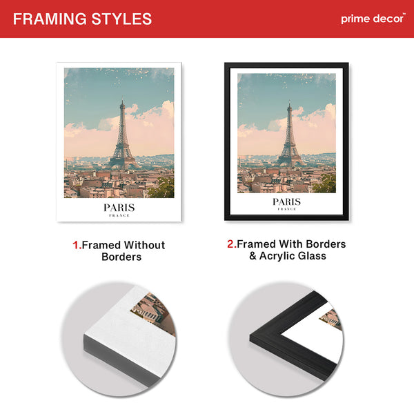 Paris City France | Abstract Travel Artwork #00607