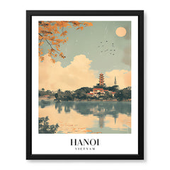 Hanoi City Vietnam | Abstract Travel Artwork #00609