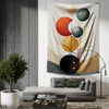 Black & Gold Moon Shape Artwork | Fashion Tapestry
