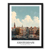 Amsterdam City Netherland | Abstract Travel Artwork #00610