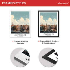 Amsterdam City Netherland | Abstract Travel Artwork #00610