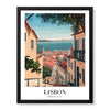 Lisbon City Portugal | Abstract Travel Artwork #00611