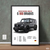 Black Mercedes G Wagon Brabus With Specs | Cars Wall Art - Prime Décor