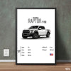 Ford Raptor F-150 2018 With Specs | Cars Wall Art - Prime Décor