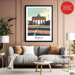 Berlin City Germany | Abstract Travel Artwork #00616